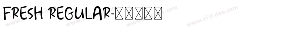 Fresh regular字体转换
